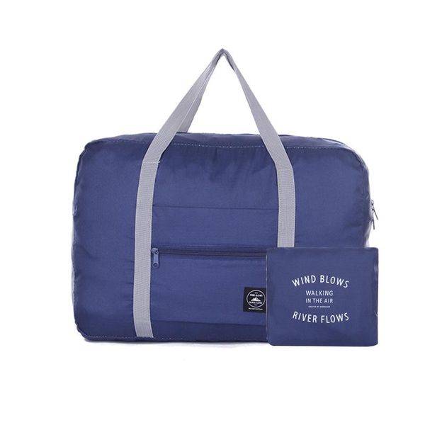 duffel bags foldable travel receipt bag waterproof nylon jacquard clothes finishing tourism fashion zipper solid women duffle