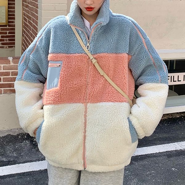 2021 new japanese and autumn cotton thickened warm imitation lamb wool collar splicing frame li7a, Black;brown
2021 new japanese and autumn cotton thickened warm imitation lamb wool collar splicing frame li7a, Black;brown