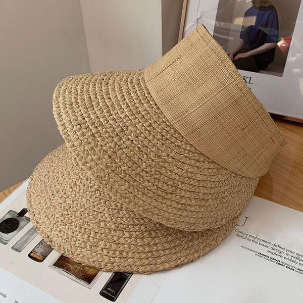wide brim hats korean version of raffia hand-woven empty cap ladies summer casual sunshade sun hat outdoor beach casquette femme ete, Blue;gray
wide brim hats korean version of raffia hand-woven empty cap ladies summer casual sunshade sun hat outdoor beach casquette femme ete, Blue;gray