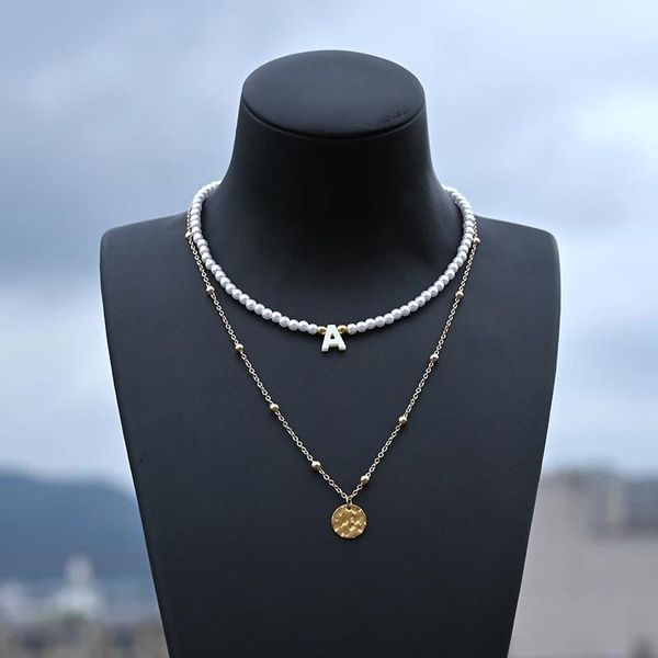 pendant necklaces 2pcs/set 2021 trendy initial letter pearl for women simple vintage necklace summer chain choker jewelry gift, Silver
pendant necklaces 2pcs/set 2021 trendy initial letter pearl for women simple vintage necklace summer chain choker jewelry gift, Silver
