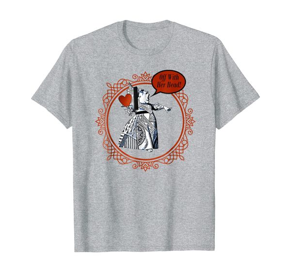 off with her head - queen of hearts t shirt design, White;black
off with her head - queen of hearts t shirt design, White;black