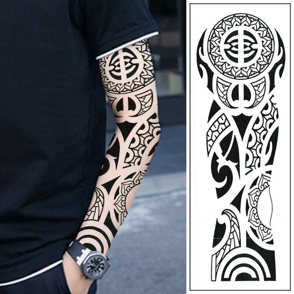 black totem flower arm tattoo sticker for men and women durable waterproof tattoo sticker
black totem flower arm tattoo sticker for men and women durable waterproof tattoo sticker