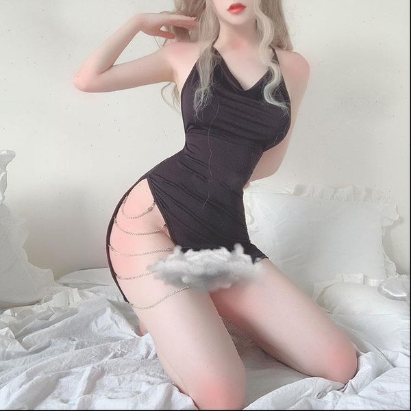 chain rhinestone summer dress women party night club backless mini dresses vestidos side slit halter bandage dress, Black;gray
chain rhinestone summer dress women party night club backless mini dresses vestidos side slit halter bandage dress, Black;gray