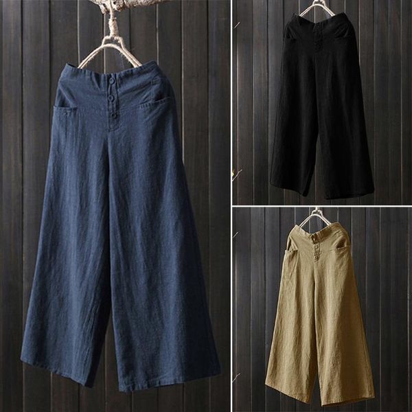 women's pants & capris for women palazzo high waist wide leg culottes cotton linen trousers fake zippers pockets loose calça feminina, Black;white
women's pants & capris for women palazzo high waist wide leg culottes cotton linen trousers fake zippers pockets loose calça feminina, Black;white