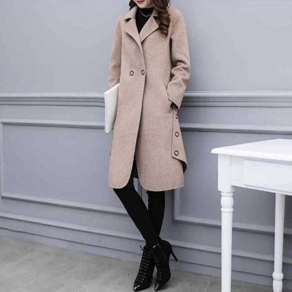 women's wool & blends winter s acrylic long sleeve women coat lapel soft warm pure color fashion irregular commuting, Black
women's wool & blends winter s acrylic long sleeve women coat lapel soft warm pure color fashion irregular commuting, Black