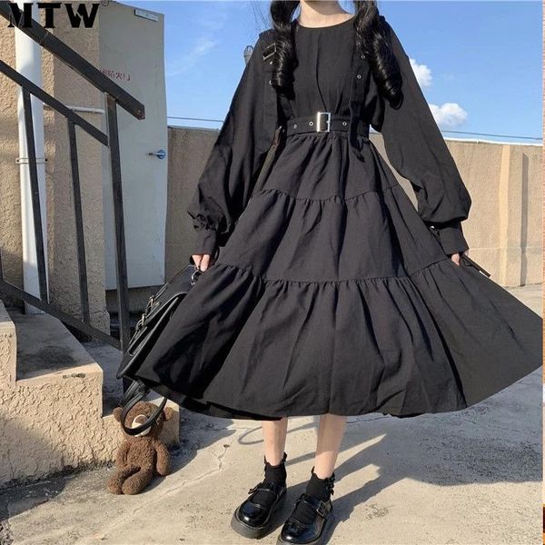 casual dresses 2021 summer autumn black gothic lolita women dress ladies japanese punk long sleeve ruffle midi, Black;gray
casual dresses 2021 summer autumn black gothic lolita women dress ladies japanese punk long sleeve ruffle midi, Black;gray