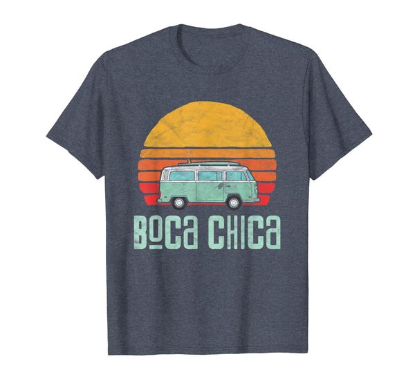 boca chica texas beach hippie van retro surfer t-shirt, White;black 
boca chica texas beach hippie van retro surfer t-shirt, White;black