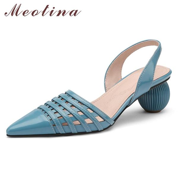 dress shoes meotina high heels women pumps natural genuine leather strange style heel slingbacks cutout pointed toe lady 43, Black
dress shoes meotina high heels women pumps natural genuine leather strange style heel slingbacks cutout pointed toe lady 43, Black