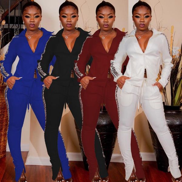 women's tracksuits ueteey two-piece casual leopard zip design autumn sportsuit, Gray
women's tracksuits ueteey two-piece casual leopard zip design autumn sportsuit, Gray