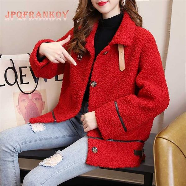 autumn and winter korean loose lamb jacket women's long sleeves wild thick fur one plush warm coat women winter clothes 211126, Black;brown
autumn and winter korean loose lamb jacket women's long sleeves wild thick fur one plush warm coat women winter clothes 211126, Black;brown