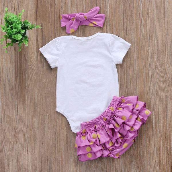 cute 3pcs baby girl clothing newborn short sleeve letter romper + tutu skirt bloomers short + headband outfit clothing set, White
cute 3pcs baby girl clothing newborn short sleeve letter romper + tutu skirt bloomers short + headband outfit clothing set, White