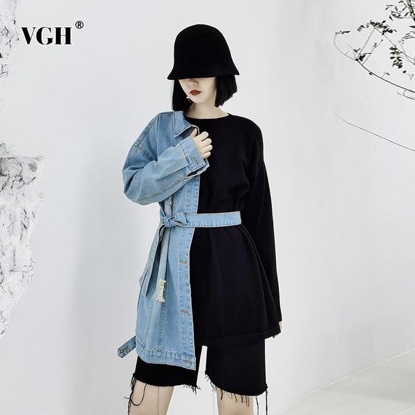 women's jackets vgh hit color patchwork jacket for women lapel long sleeve lace up bowknot casual spring female fashion clothing, Black;brown
women's jackets vgh hit color patchwork jacket for women lapel long sleeve lace up bowknot casual spring female fashion clothing, Black;brown