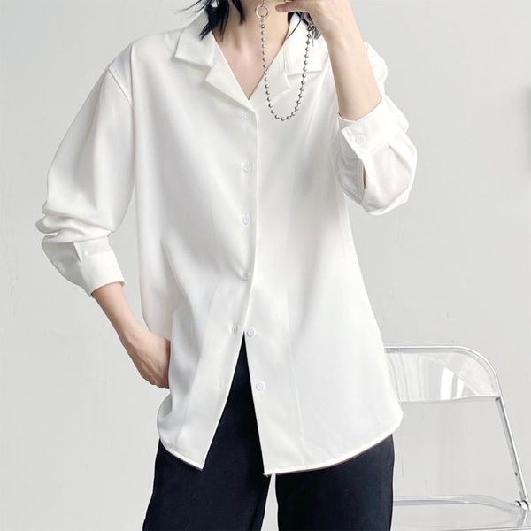 men's casual shirts autumn commuter leisure solid color shirt long sleeve fashion korean design sense minority white hanging, White;black
men's casual shirts autumn commuter leisure solid color shirt long sleeve fashion korean design sense minority white hanging, White;black
