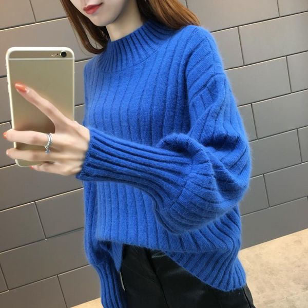 khaki sweater women autumn lantern sleeve half turtleneck knit pullovers jumpers pull femme hiver short thicken knitted sweater, White;black
khaki sweater women autumn lantern sleeve half turtleneck knit pullovers jumpers pull femme hiver short thicken knitted sweater, White;black