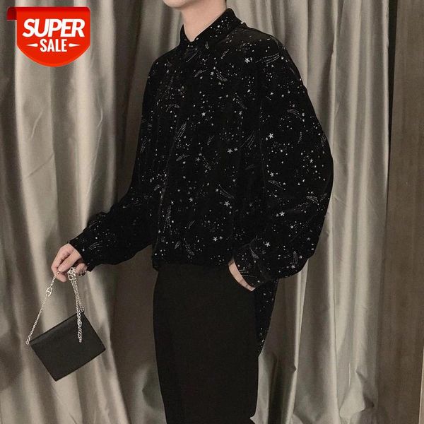 black blouse men clothes 2020 spring Korean style unique star Shining velvet shirts mens casual loose velvet tops long sleeve #ES1q, White;black
black blouse men clothes 2020 spring Korean style unique star Shining velvet shirts mens casual loose velvet tops long sleeve #ES1q, White;black
