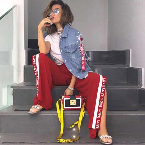 loose casual wide leg red pants women casual pants high waist split trousers female long pant clothes, Black;white
loose casual wide leg red pants women casual pants high waist split trousers female long pant clothes, Black;white