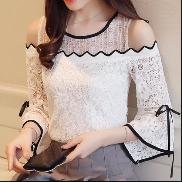 2021 women fashion clothing lace chiffon stitching blouse flare sleeve lace blouse women ladies d597 30, White
2021 women fashion clothing lace chiffon stitching blouse flare sleeve lace blouse women ladies d597 30, White