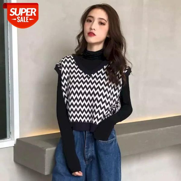 women's knit sweater vest 2020 early autumn clothes new western style loose vest knit sweater sleeveless women high street #3g2f, White
women's knit sweater vest 2020 early autumn clothes new western style loose vest knit sweater sleeveless women high street #3g2f, White
