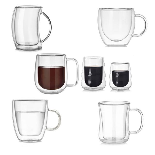 new heat-resistant double wall glass cup high borosilicate coffee cup handmade beer mug glass whiskey cups drinkware
new heat-resistant double wall glass cup high borosilicate coffee cup handmade beer mug glass whiskey cups drinkware