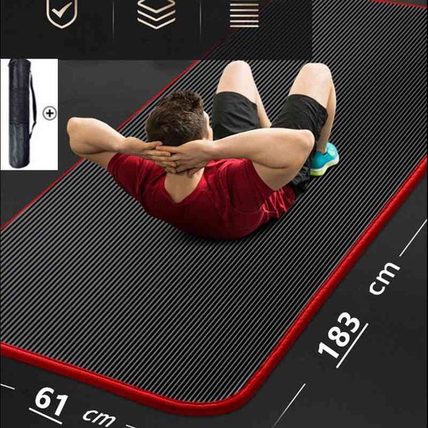 183*61*1cm extra thick yoga mat non-slip yoga mats for fitness tasteless pilates gym exercise pads with bandages
183*61*1cm extra thick yoga mat non-slip yoga mats for fitness tasteless pilates gym exercise pads with bandages