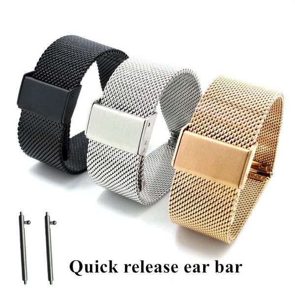 watch bands 18mm 20mm 22mm universal milanese watchband quick release band mesh stainless steel strap wrist belt bracelet black, Black;brown
watch bands 18mm 20mm 22mm universal milanese watchband quick release band mesh stainless steel strap wrist belt bracelet black, Black;brown