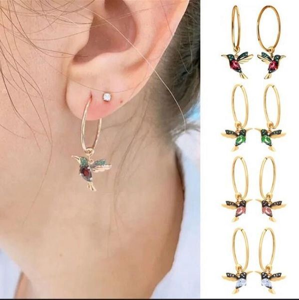hoop & huggie exquisite cute bird long hummingbird pendant crystal small earrings gift jewelry for women tassel, Golden;silver
hoop & huggie exquisite cute bird long hummingbird pendant crystal small earrings gift jewelry for women tassel, Golden;silver