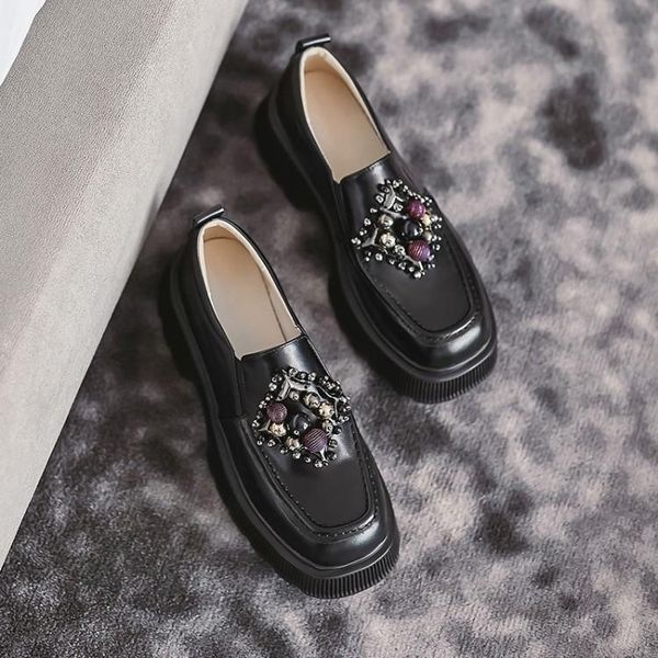 dress shoes mljuese 2021 women pumps soft cow leather autumn spring black color pearls round toe slip on high heels
dress shoes mljuese 2021 women pumps soft cow leather autumn spring black color pearls round toe slip on high heels