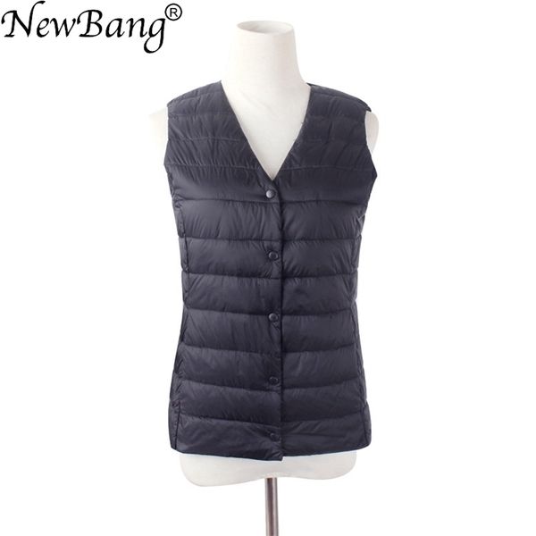 newbang v-neck waistcoat women's warm vests ultra light down vest women portable sleeveless winter warm liner 210204, Black;white
newbang v-neck waistcoat women's warm vests ultra light down vest women portable sleeveless winter warm liner 210204, Black;white
