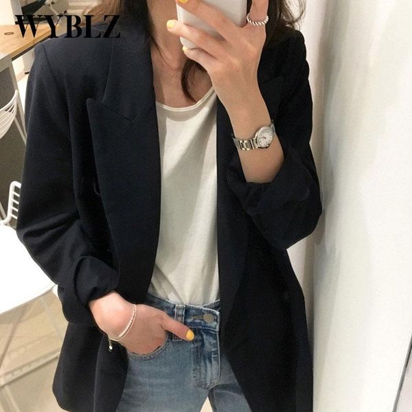 women's suits & blazers wyblz vintage women oversized jackets pocket solid color leisure coat long sleeve temperament office lady blaze, White;black
women's suits & blazers wyblz vintage women oversized jackets pocket solid color leisure coat long sleeve temperament office lady blaze, White;black