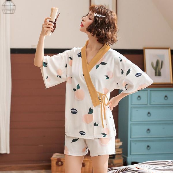 bzel summer pajamas set for femmen cotton cosy women's pajammas v-neck short sleeve kimono mujer 2019 cartoon pink peach pigamas, Black;red
bzel summer pajamas set for femmen cotton cosy women's pajammas v-neck short sleeve kimono mujer 2019 cartoon pink peach pigamas, Black;red