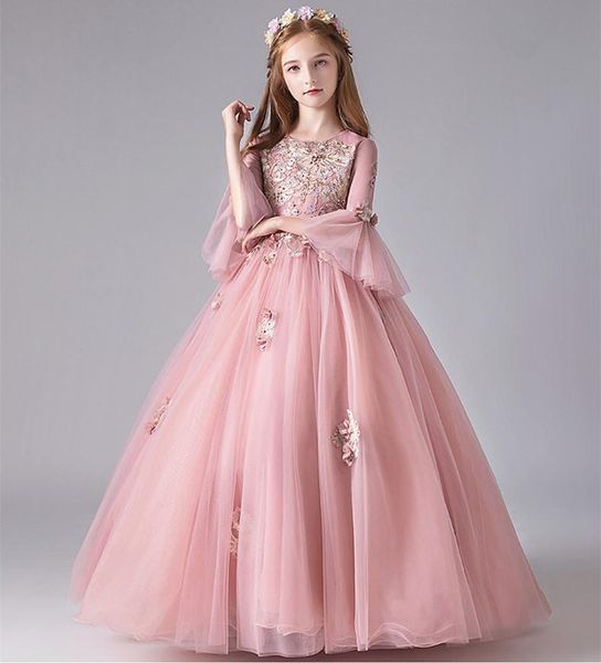 girl's dresses pink lace kids bridesmaid flower girl for party wedding flare sleeve pageant princess dress first communion gown, Red;yellow
girl's dresses pink lace kids bridesmaid flower girl for party wedding flare sleeve pageant princess dress first communion gown, Red;yellow