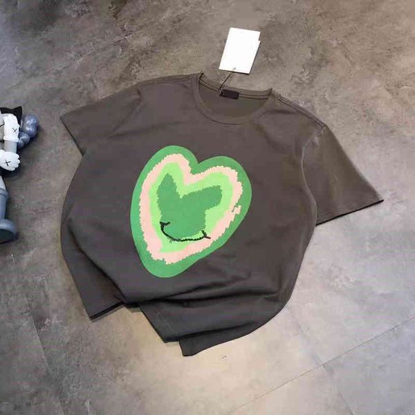 2022 factory wholesale new high version summer fashion we11 color contrast love print simple leisure youth breathable couple short sleeves, White
2022 factory wholesale new high version summer fashion we11 color contrast love print simple leisure youth breathable couple short sleeves, White