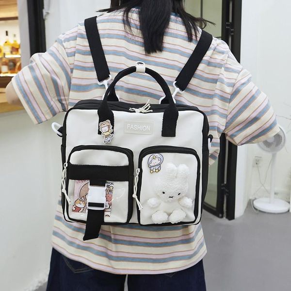 school bags fashion women's backpack cute doll nylon contrast color for girls large-capacity waterproof student shoulder bag bookpack
school bags fashion women's backpack cute doll nylon contrast color for girls large-capacity waterproof student shoulder bag bookpack