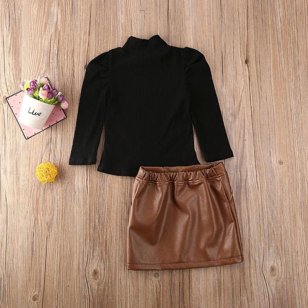 clothing sets 2021 baby spring autumn toddler girl long sleevet cotton turtleneck + leather skirt 2pcs clothes dress 1-5y, White
clothing sets 2021 baby spring autumn toddler girl long sleevet cotton turtleneck + leather skirt 2pcs clothes dress 1-5y, White