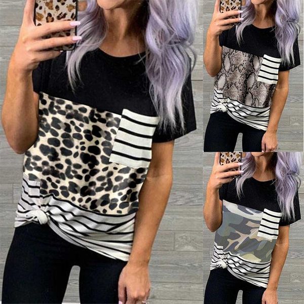 women's t-shirt 2021 summer stripe camouflage short sleeve shirt female y-26, White
women's t-shirt 2021 summer stripe camouflage short sleeve shirt female y-26, White