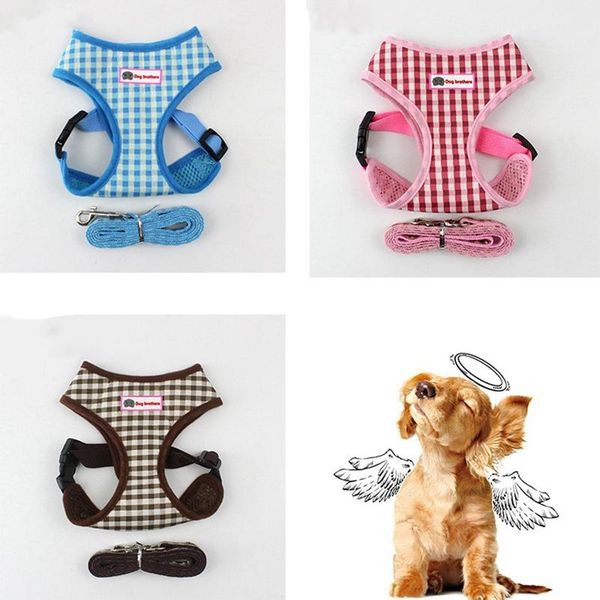 dog collars & leashes harness for chihuahua pug small medium dogs plaid nylon mesh puppy cat harnesses vest breathable walking lead leash pe
dog collars & leashes harness for chihuahua pug small medium dogs plaid nylon mesh puppy cat harnesses vest breathable walking lead leash pe