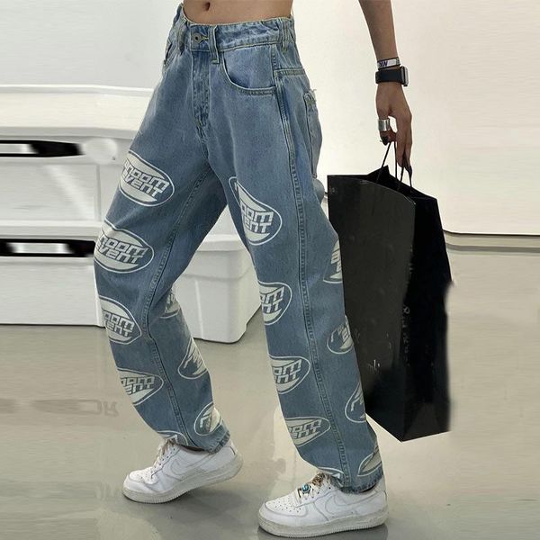 women's jeans print midi waist straight for women 2021 spring summer light blue loose zippers pants female casual streetwear trousers
women's jeans print midi waist straight for women 2021 spring summer light blue loose zippers pants female casual streetwear trousers