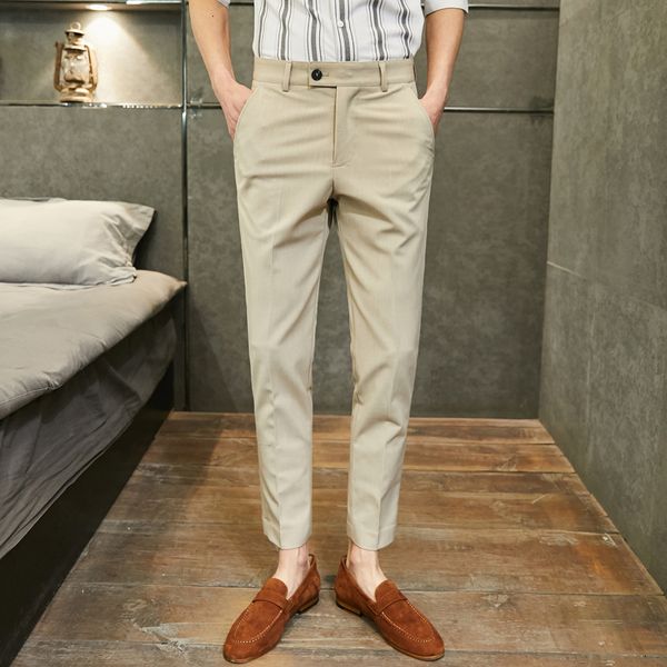 solid formal accolors in business dress the men's wedding office suits social casual length thin adjustment of new 2021 pants t2z6, Black
solid formal accolors in business dress the men's wedding office suits social casual length thin adjustment of new 2021 pants t2z6, Black