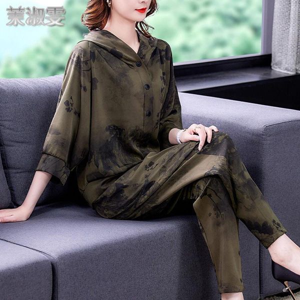women's two piece pants retro printed plus size fashion autumn thin suits womens 3/4 sleeve hooded shirt and trousers two-piece set l-5, White
women's two piece pants retro printed plus size fashion autumn thin suits womens 3/4 sleeve hooded shirt and trousers two-piece set l-5, White