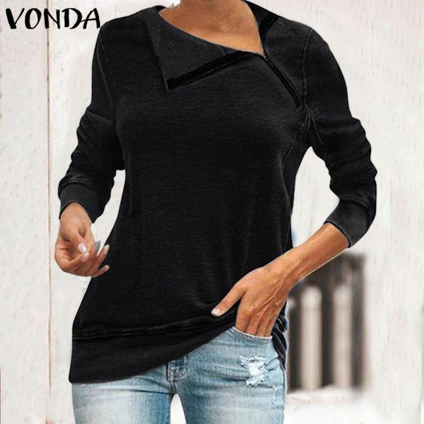 women's blouses & shirts vonda 2021 autumn women vintage long sleeve blouse casual loose irregular lapel neck party tunic plus size s-, White
women's blouses & shirts vonda 2021 autumn women vintage long sleeve blouse casual loose irregular lapel neck party tunic plus size s-, White