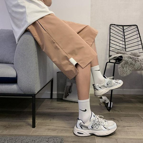 men's shorts 5-point and women's loose fitting pants summer fashion straight hong kong style students' high street sports, White;black
men's shorts 5-point and women's loose fitting pants summer fashion straight hong kong style students' high street sports, White;black