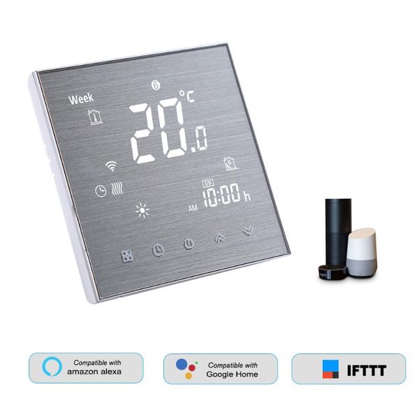 smart home control wifi touch thermostat temperature controller for water/electric floor heating water/gas boiler lcd display voice
smart home control wifi touch thermostat temperature controller for water/electric floor heating water/gas boiler lcd display voice