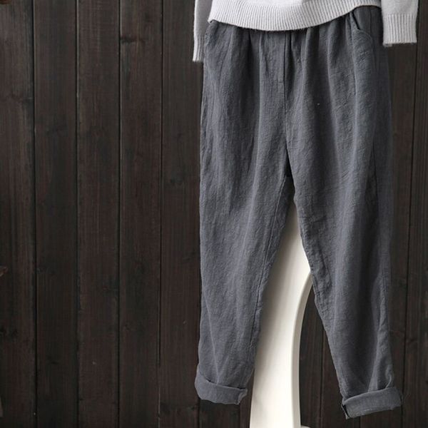 retro harem pants trousers 2021 chinese style streetwear women ethnic vintage elastic waist loose long cotton linen pants 11549, Red
retro harem pants trousers 2021 chinese style streetwear women ethnic vintage elastic waist loose long cotton linen pants 11549, Red
