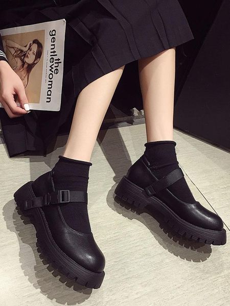 dress shoes british style small leather women's autumn 2021 fashion thick heel shallow mouth platform, Black
dress shoes british style small leather women's autumn 2021 fashion thick heel shallow mouth platform, Black