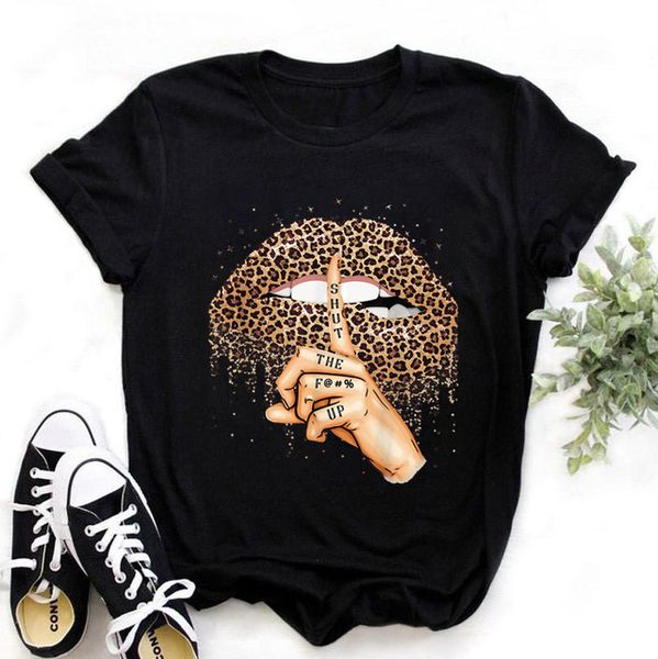 women tee short sleeve dripping leopard lips print crew neck tshirt graphic summer clothes female casual streetwear t-shirt 48dxo, White
women tee short sleeve dripping leopard lips print crew neck tshirt graphic summer clothes female casual streetwear t-shirt 48dxo, White