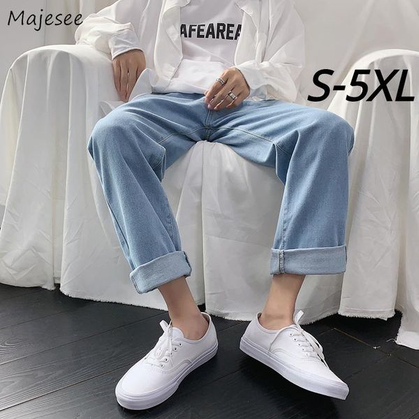 men jeans ankle-length oversize s-5xl baggy denim straight trousers casual student streetwear harajuku clothes chic, Blue
men jeans ankle-length oversize s-5xl baggy denim straight trousers casual student streetwear harajuku clothes chic, Blue