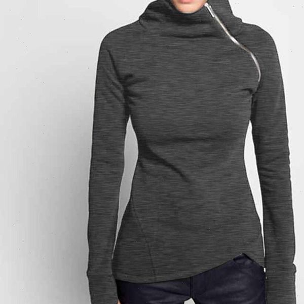 spring autumn casual solid hoodies women long sleeve turtleneck zipper sweatshirts female irregular 2021, Black
spring autumn casual solid hoodies women long sleeve turtleneck zipper sweatshirts female irregular 2021, Black