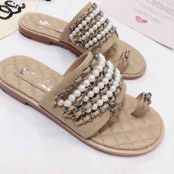 slippers koovan women's new trend graceful pearl chain women summer wear flat split toe beach roman shoes he0j, Black
slippers koovan women's new trend graceful pearl chain women summer wear flat split toe beach roman shoes he0j, Black