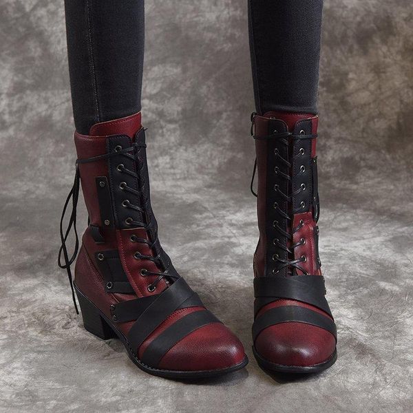 boots lace up women ankle autumn winter pu leather high heels ladies shoes zipper buckle strap platform female, Black
boots lace up women ankle autumn winter pu leather high heels ladies shoes zipper buckle strap platform female, Black