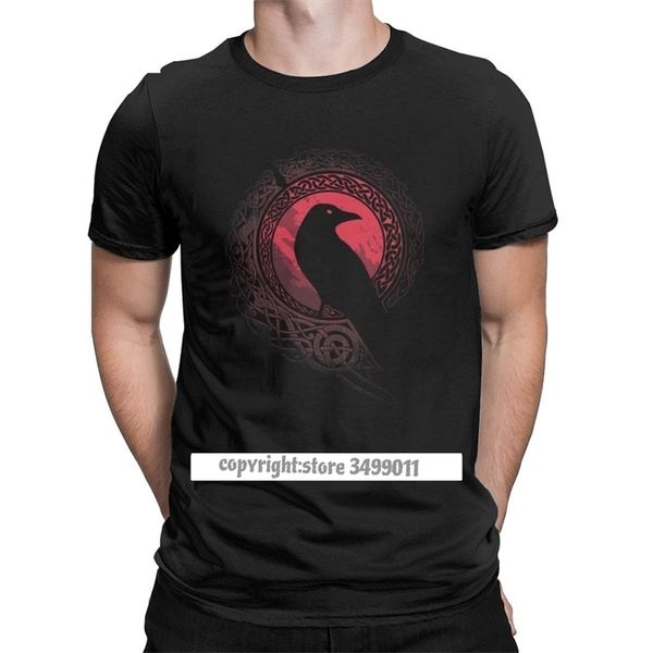 edda bird viking valhalla odin men's t shirt fashion tees fitness tshirts premium cotton 210706, White;black
edda bird viking valhalla odin men's t shirt fashion tees fitness tshirts premium cotton 210706, White;black